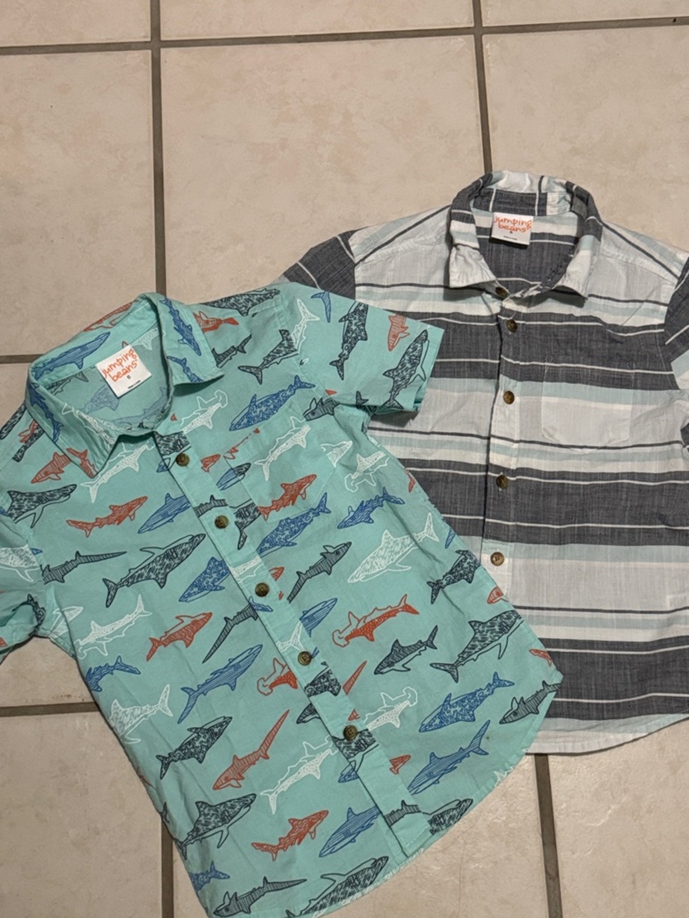 2 Short Sleeve Button-Up Shirts